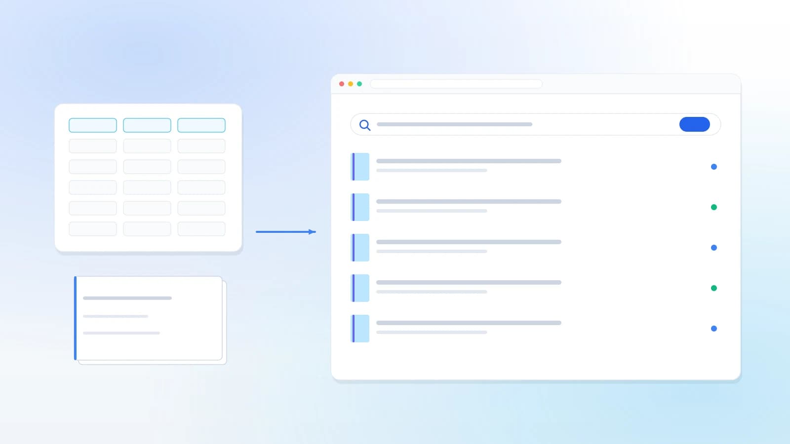 A library’s spreadsheet and register turned into a searchable online catalogue