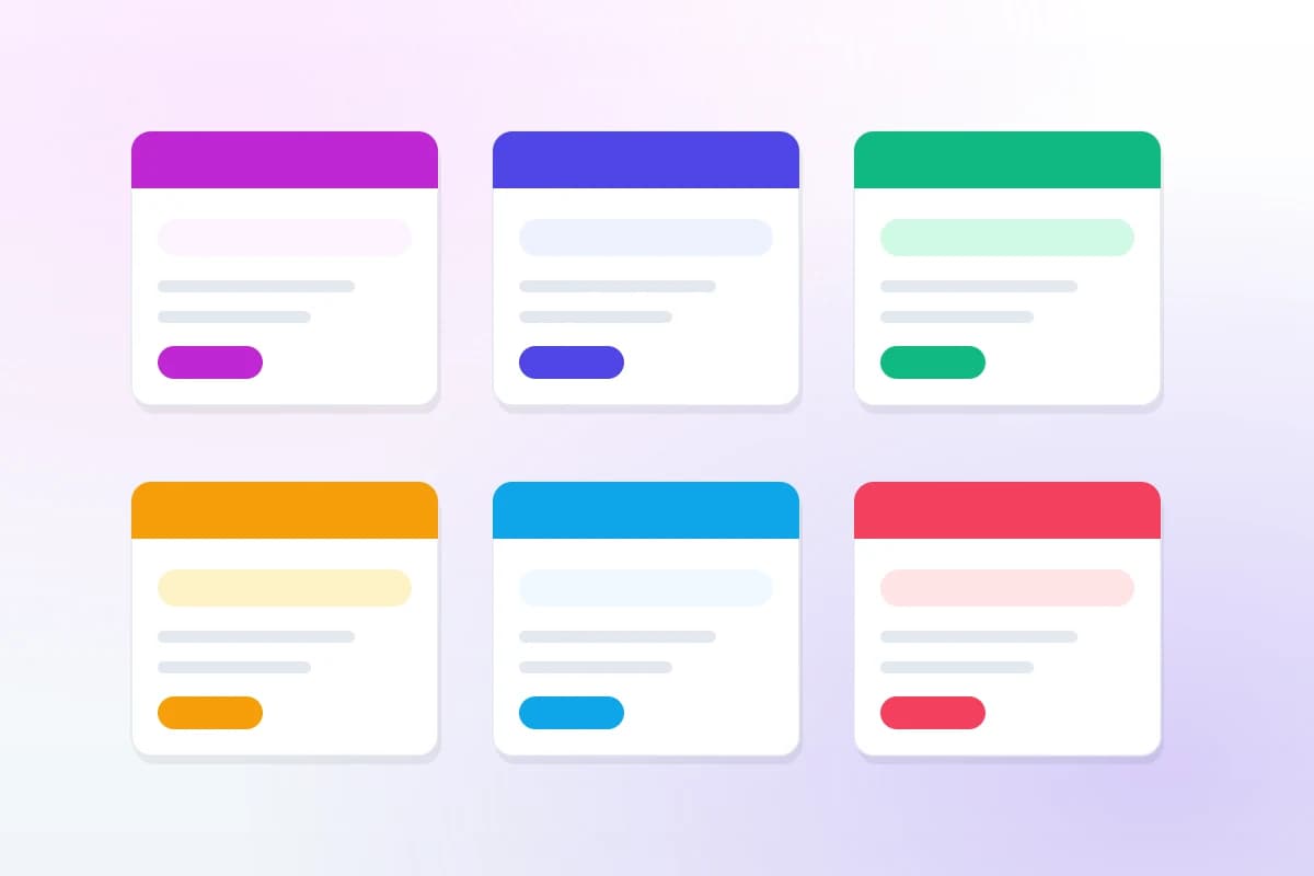 Koha OPAC theme variations — the same catalog layout in six institutional colour schemes