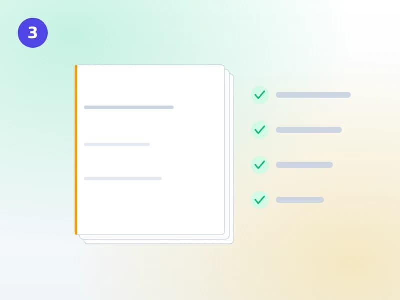 Written session notes with a checklist of settings reviewed and fixed after training